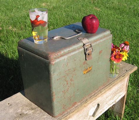 age antique metal ice boxes|ice box 1950s images.